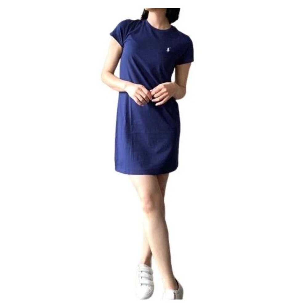Polo Ralph Lauren Women's Navy Cotton T-Shirt Dress | Mini,100% Cotton, MSRP $98 - Picture 2 of 2